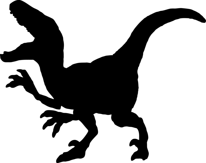 Free Download Vectors, Jurassic P2 23 Silhouette Svg Vector
