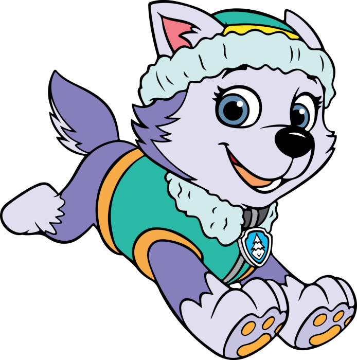 Free Download Vectors, Paw Patrol P2 9 Simple Line Art Svg Vector