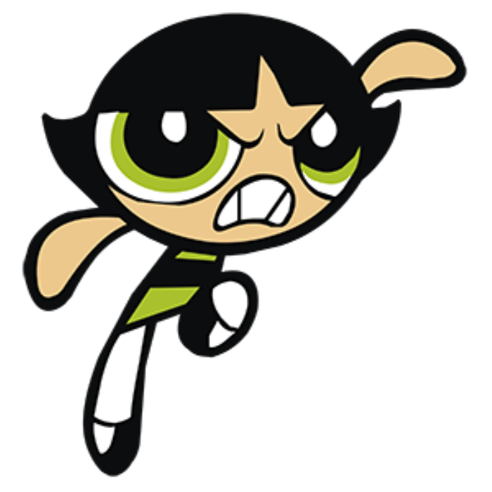 Free Download Vectors, Powerpuff Girls 16 Contour Svg Vector
