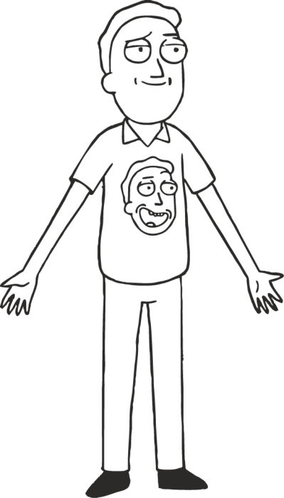 Free Download Vectors, Rick Morty 8 Craft Design Svg File