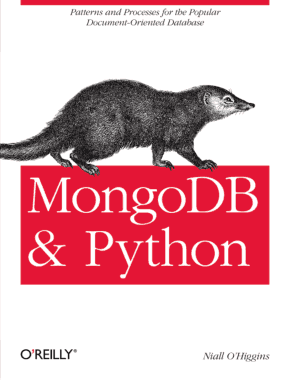 Mongodb and Python Book