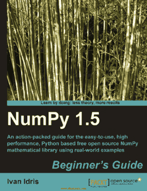 NumPy 1.5 Python based Beginners Guide Book