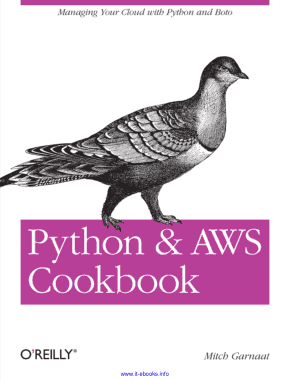 Python and AWS Cookbook Managing Your Cloud with Python and Boto Book