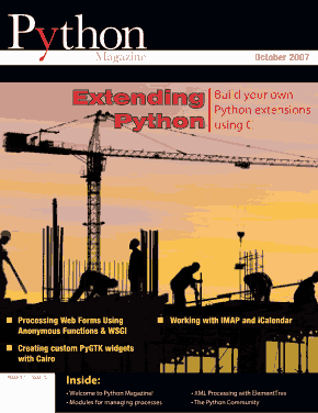 Python Magazine October 2007 Book