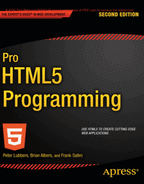 Pro HTML5 Programming 2nd Edition Book