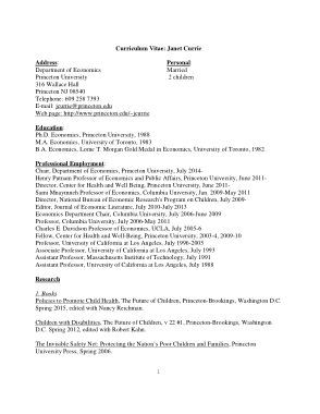 Example of Blank CV Free Template