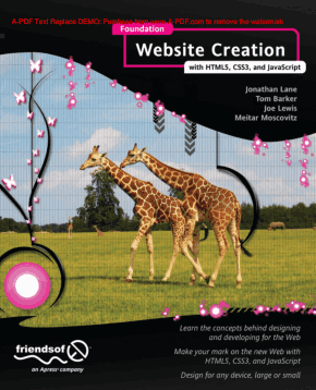Foundation Website Creation with HTML5 CSS3 and JavaScript Book