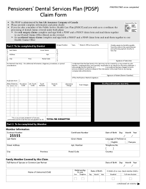 Sample Pension Service Claim Form Free Template