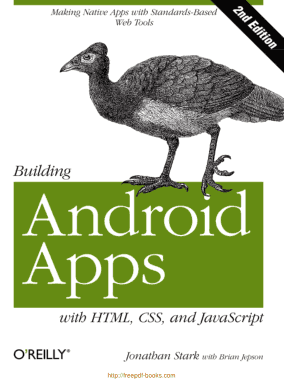 Building Android Apps with HTML CSS and JavaScript 2nd Edition Book