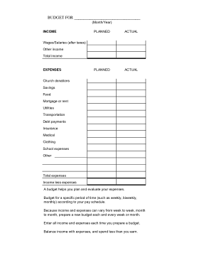 Family Budget Worksheet PDF Free Template