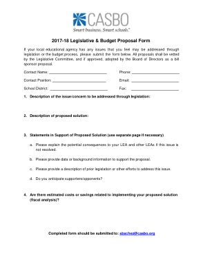 Budget Adjustment Request Form Free Template 