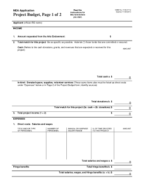 Project Budget Request Form Free Template