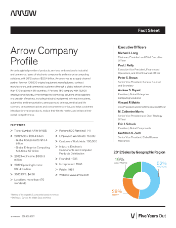 Arrow Company Profile Free Template