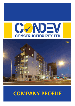 Building Construction Company Profile Free Template