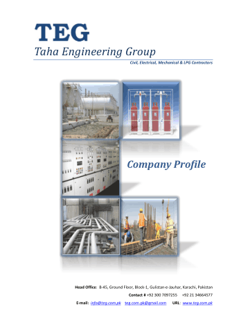 Engineering Group Company Profile Free Template