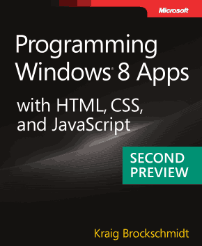 Programming Windows 8 Apps with HTML CSS and JavaScript Book