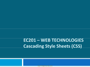 CSS EC201 Lecture Book