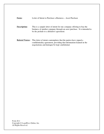Proposal Letter To Purchase A Business Free Template