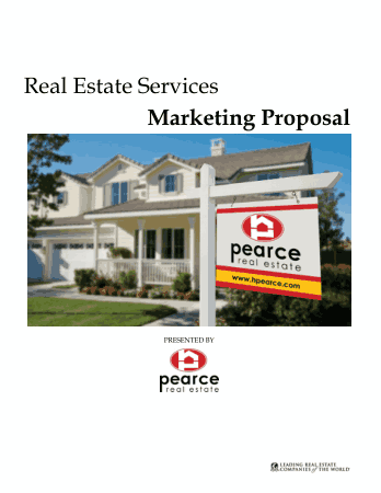 Real Estate Services Marketing Proposal Sample Free Template