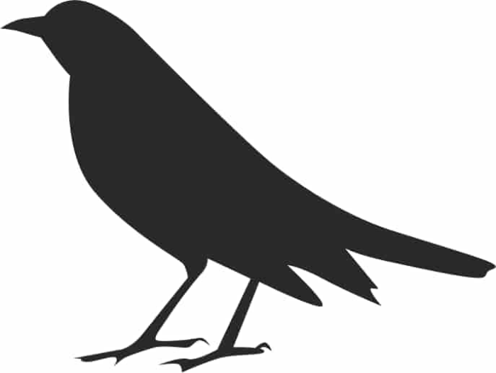 Free Download Vectors, Halloween Crow Silhouette Free Laser Cut Vector