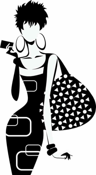 Free Download Vectors, Fashion Girl Silhouette Free Laser Cut Vector