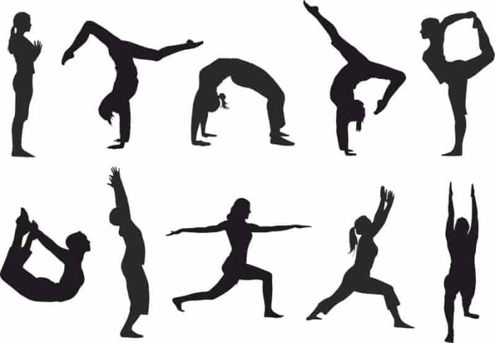 Free Download Vectors, Yoga Silhouette Free Laser Cut Vector