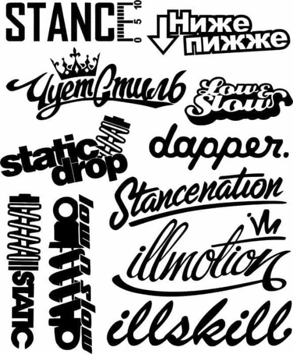 Free Download Vectors, Car Decal Vinyl Ready Free Laser Cut Vector