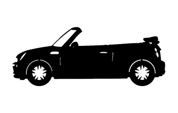 Free Download Vectors, Mini Convertable Car Laser Cut DXF File