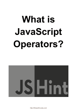 What Is JavaScript Operators Notes Book