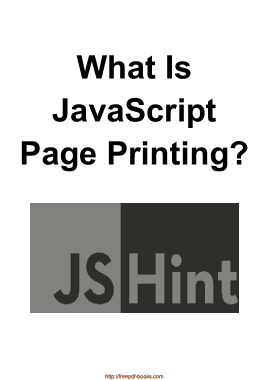 What Is JavaScript Page Printing Notes Book