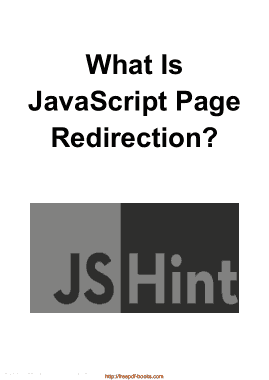 What Is JavaScript Page Redirection Notes Book