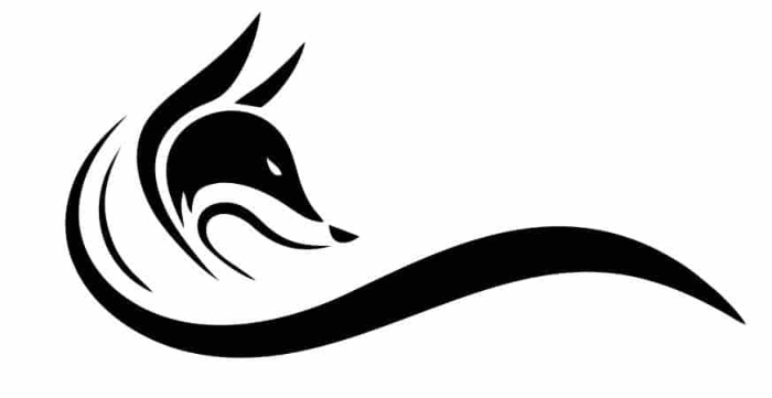 Free Download Vectors, Fox Head Black Logo Free Laser Cut Vector
