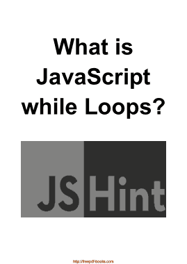 What Is JavaScript While Loops Notes Book